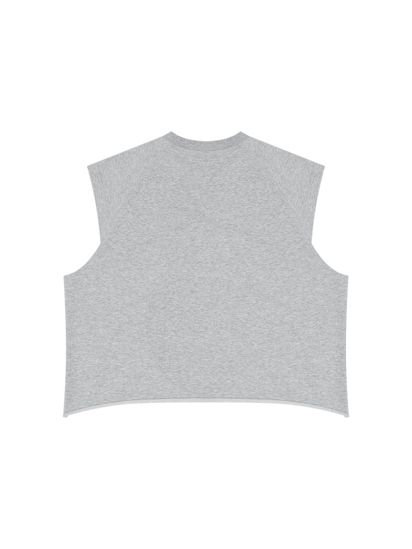 Men’s Boxy Raw Hem Tank Top