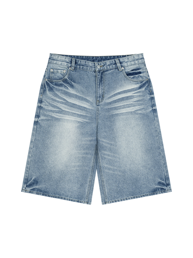 Men's Vintage Wash Denim Shorts