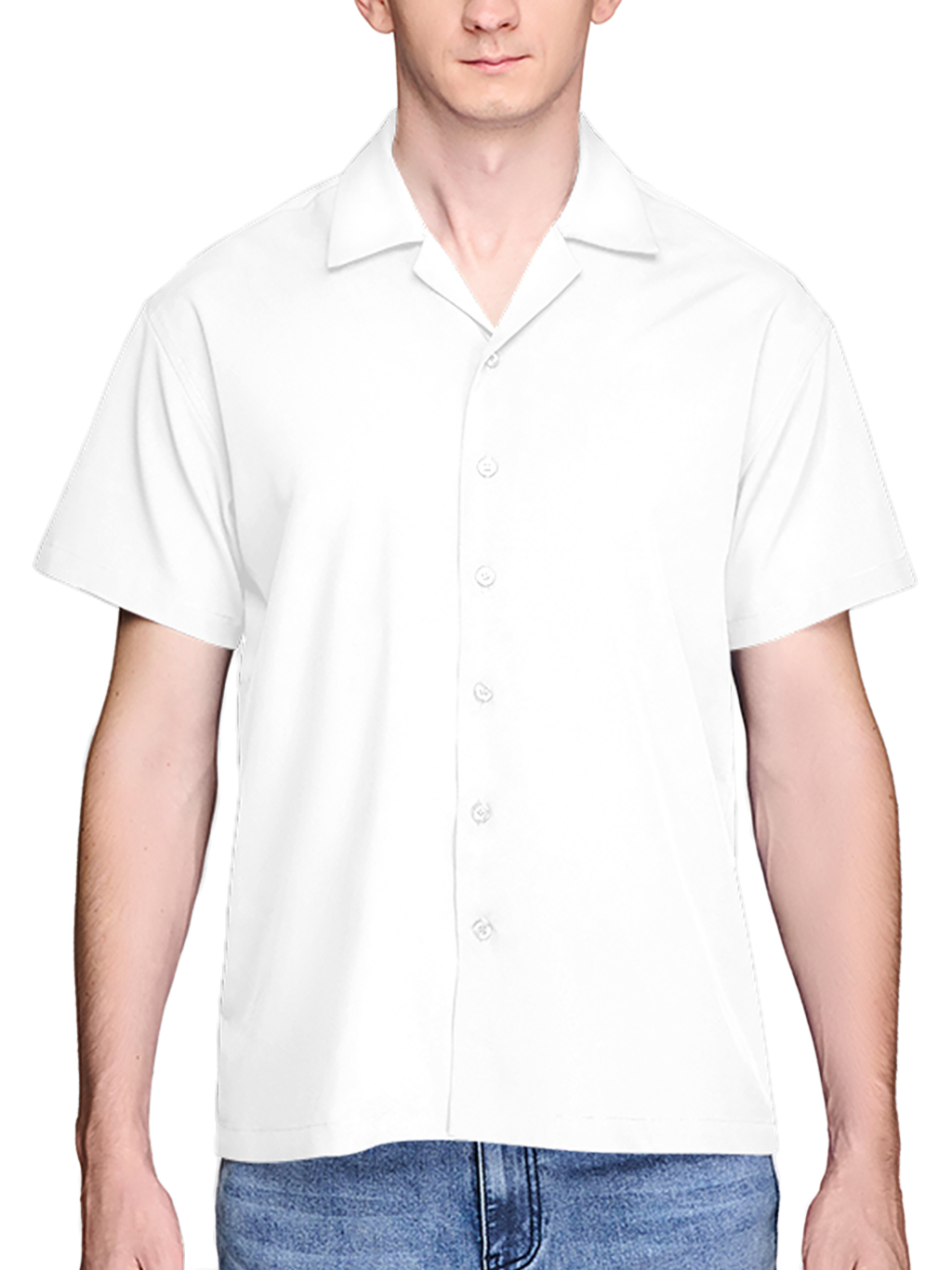 All-Over Print Men's Streetwear Lapel Collar Shirt | HugePOD-4