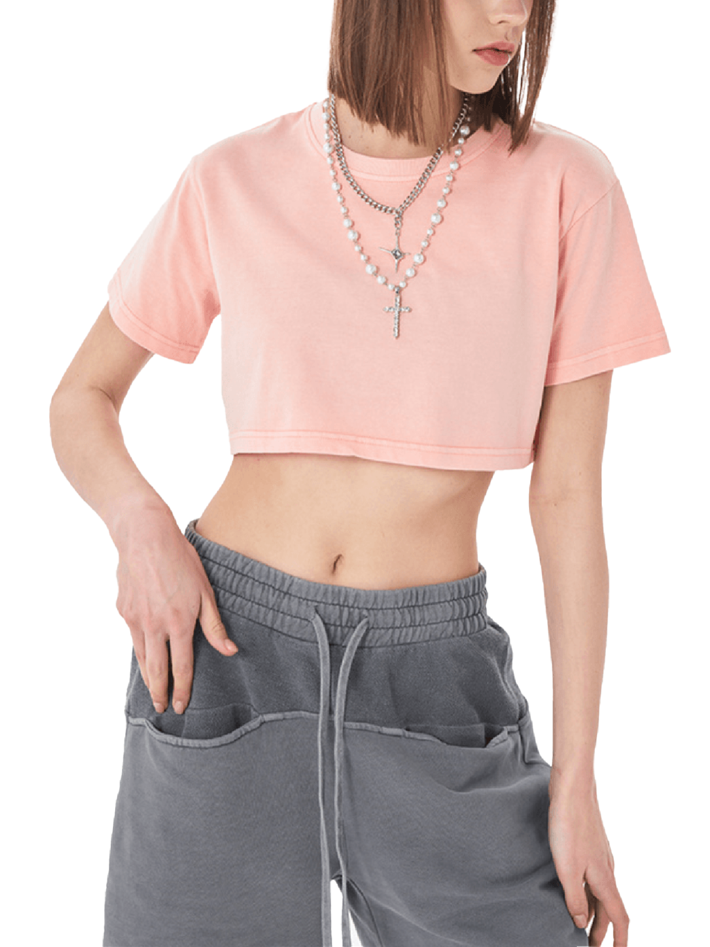 Snow Washed Crop Top – Vintage Streetwear | Tapstitch-4