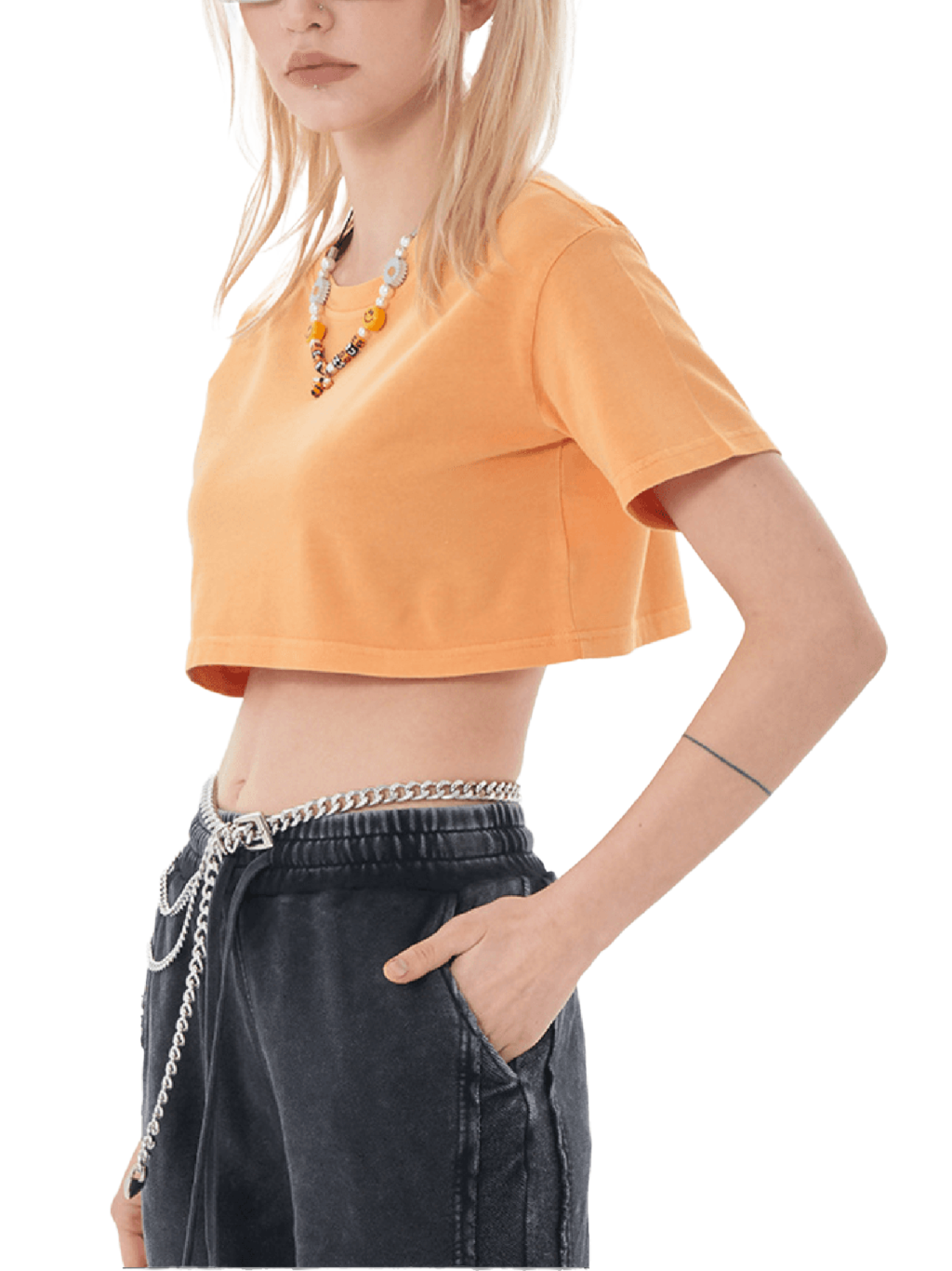 Snow Washed Crop Top – Vintage Streetwear | Tapstitch-7