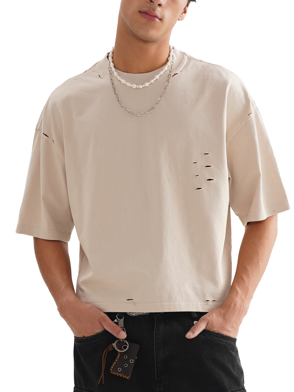 Frayed Boxy T-Shirt – Vintage Streetwear | Tapstitch-3