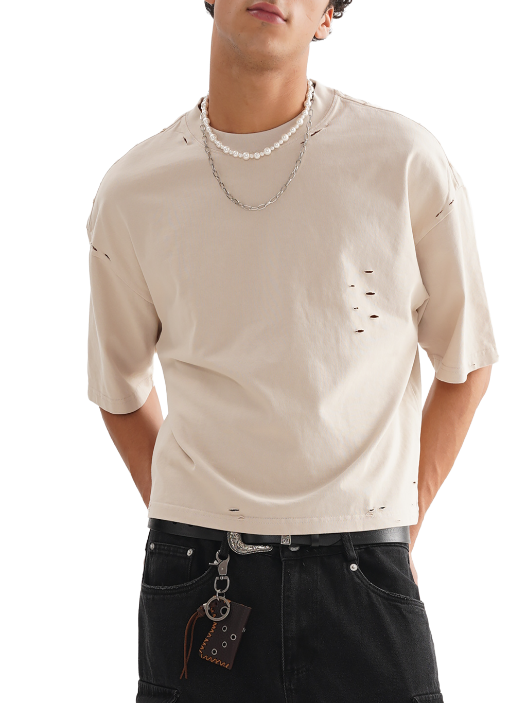 Frayed Boxy T-Shirt – Vintage Streetwear | Tapstitch-4