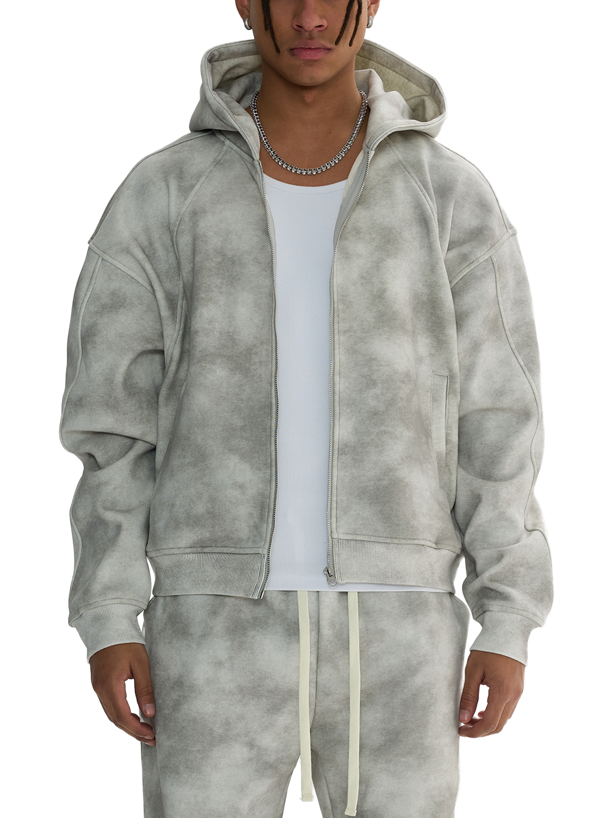 XG Dirty Washed Zip Hoodie セットアップ 3点セット XG Dirty Washed 