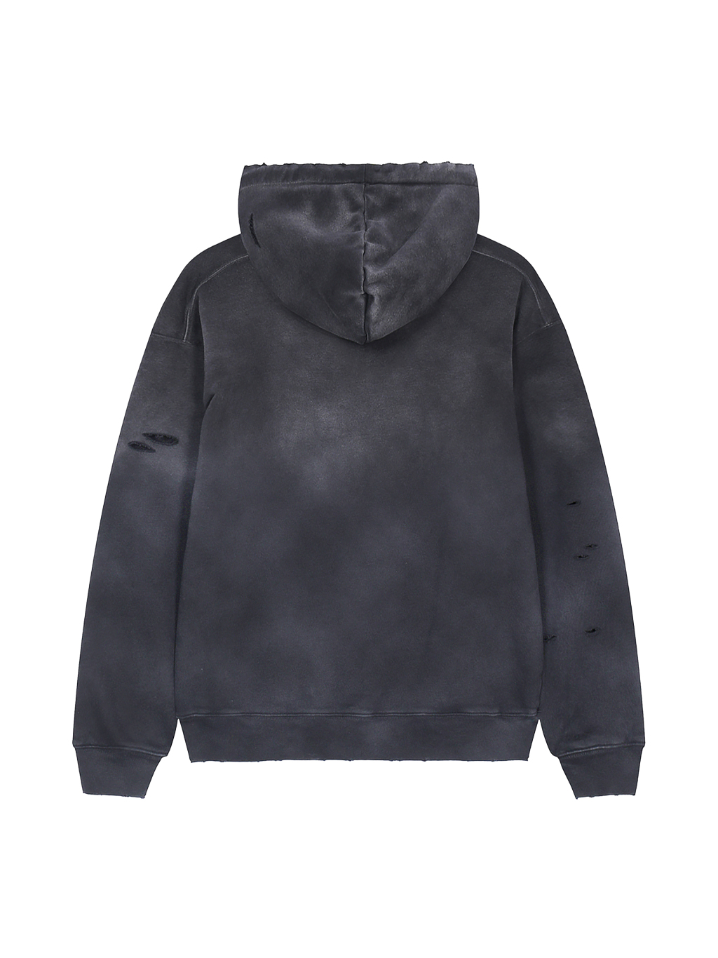Hand-Frayed Monkey Washed Hoodie – Vintage Streetwear | Tapstitch-2