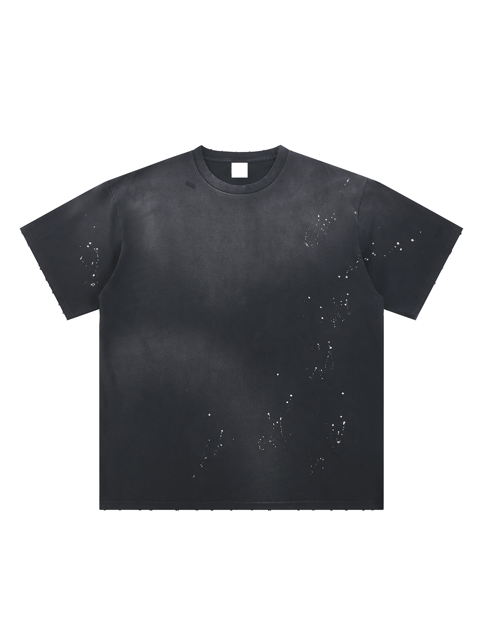 Sunfade Paint Splatter Hand-Frayed T-Shirt – Vintage Sunfade Paint Splatter Hand-Frayed T-Shirt – Vintage