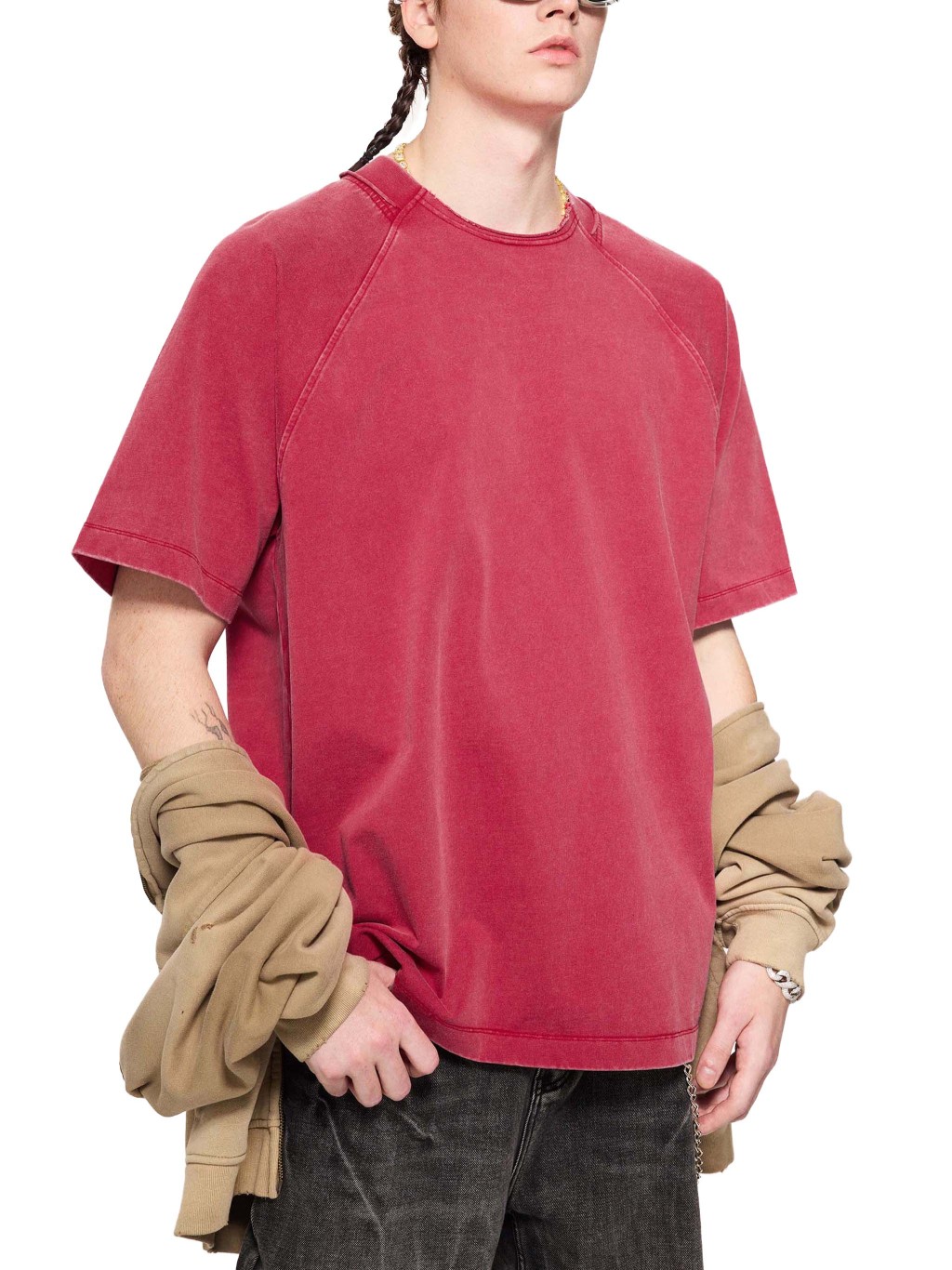 Vintage Washed Raglan T-Shirt – Vintage Streetwear | Tapstitch-5