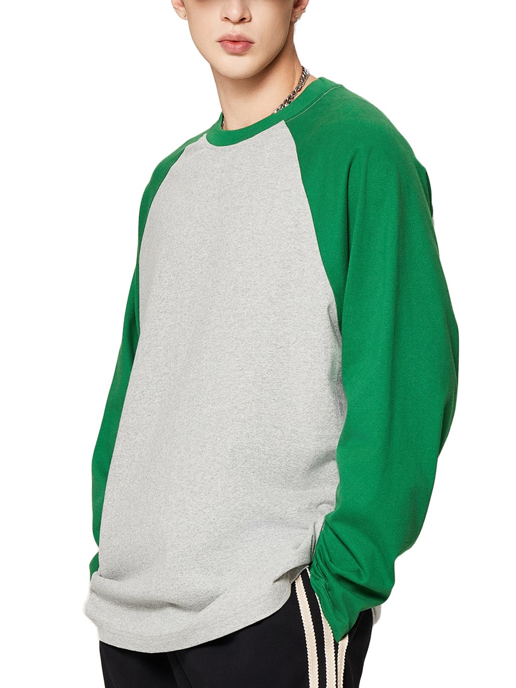 Color-Blocked Raglan Long Sleeve T-Shirt – Essential Streetwear | Tapstitch-4