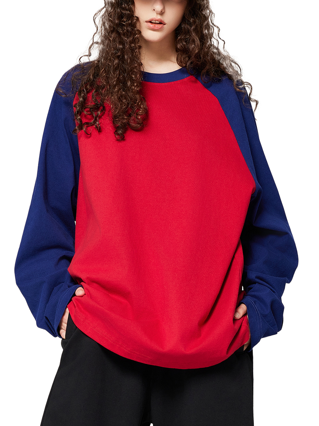 Color-Blocked Raglan Long Sleeve T-Shirt – Essential Streetwear | Tapstitch-8