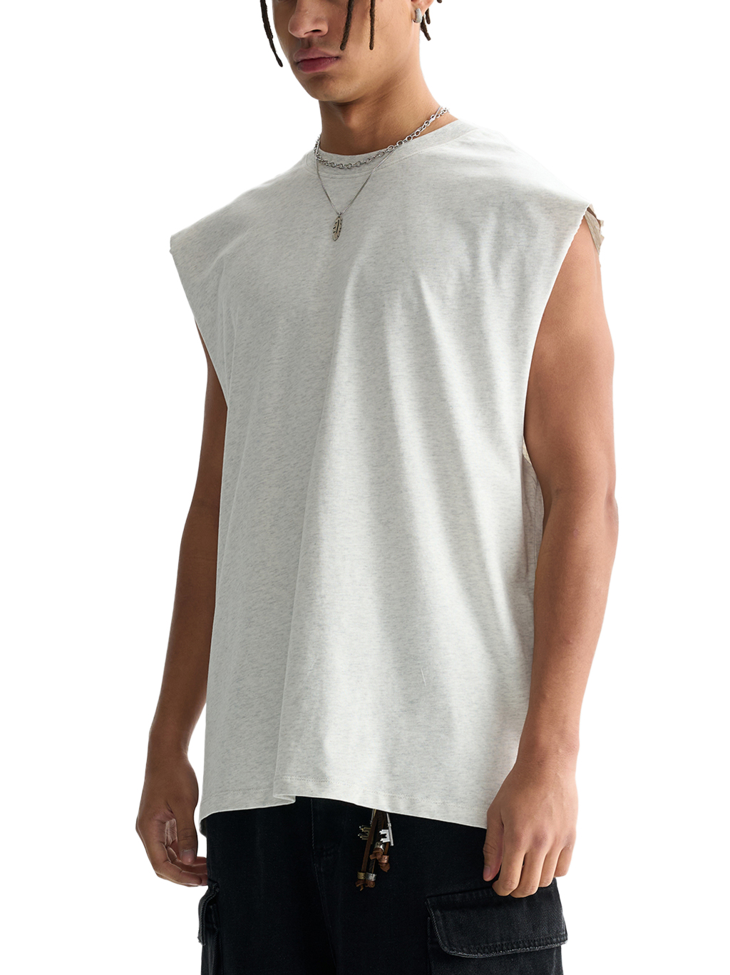 Raw-Edge Cotton Tank Top – Vintage Streetwear | Tapstitch-4