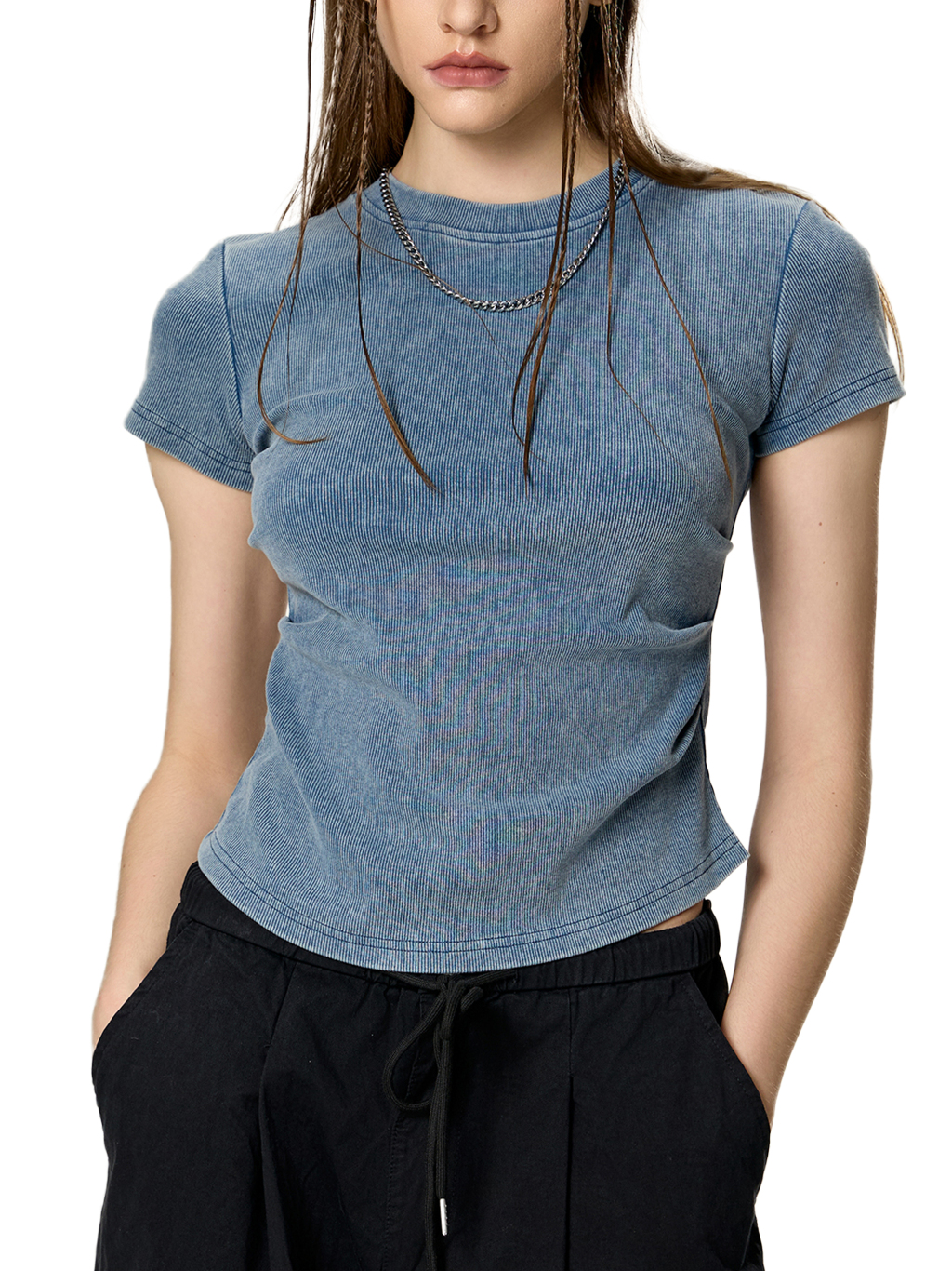 Vintage-Wash Bodycon T-Shirt – Vintage Streetwear | Tapstitch-7