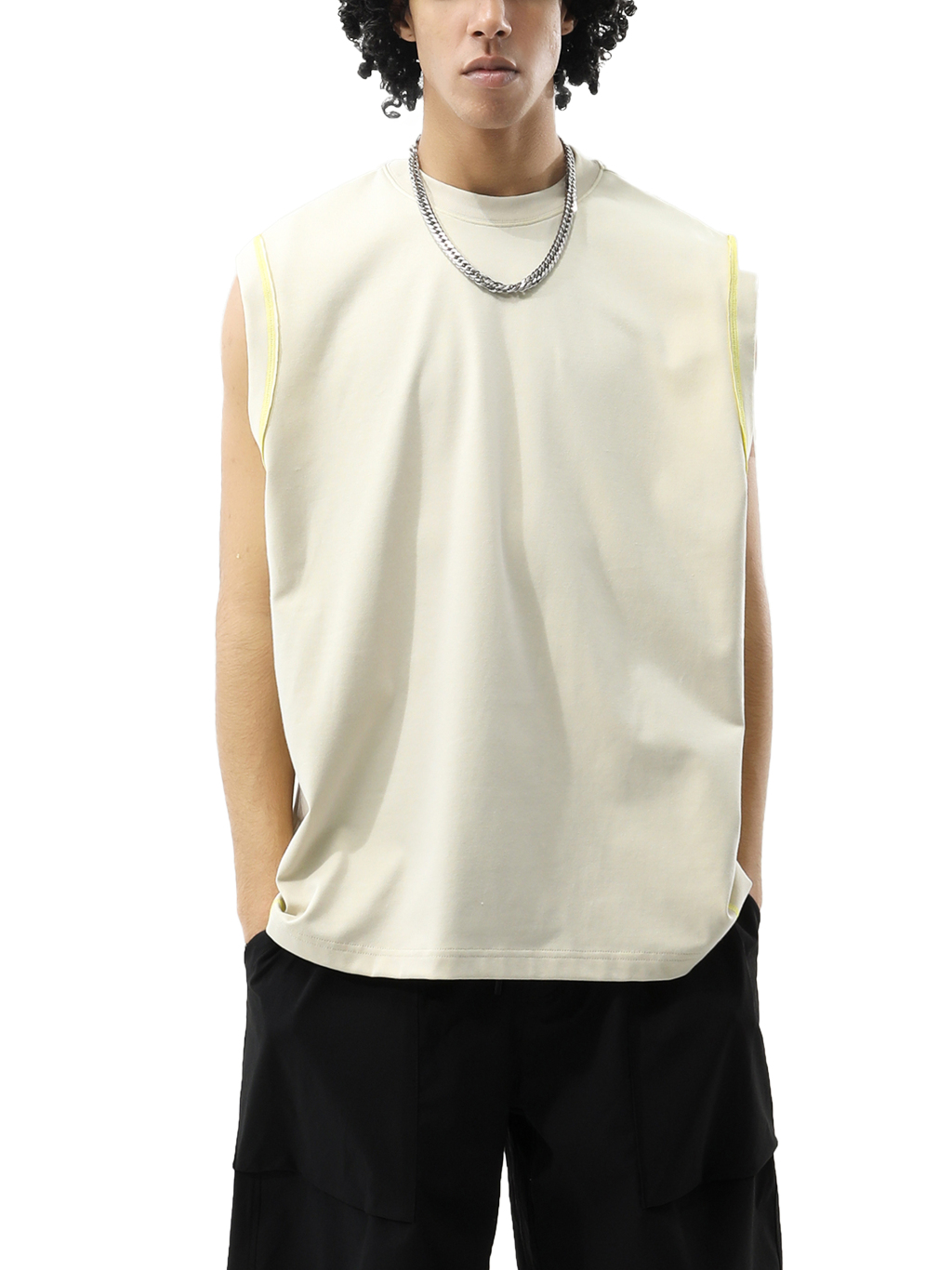Contrast Panel Performance Tank Top – Activewear | Tapstitch-3