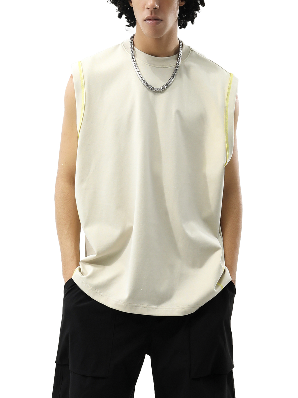 Contrast Panel Performance Tank Top – Activewear | Tapstitch-6