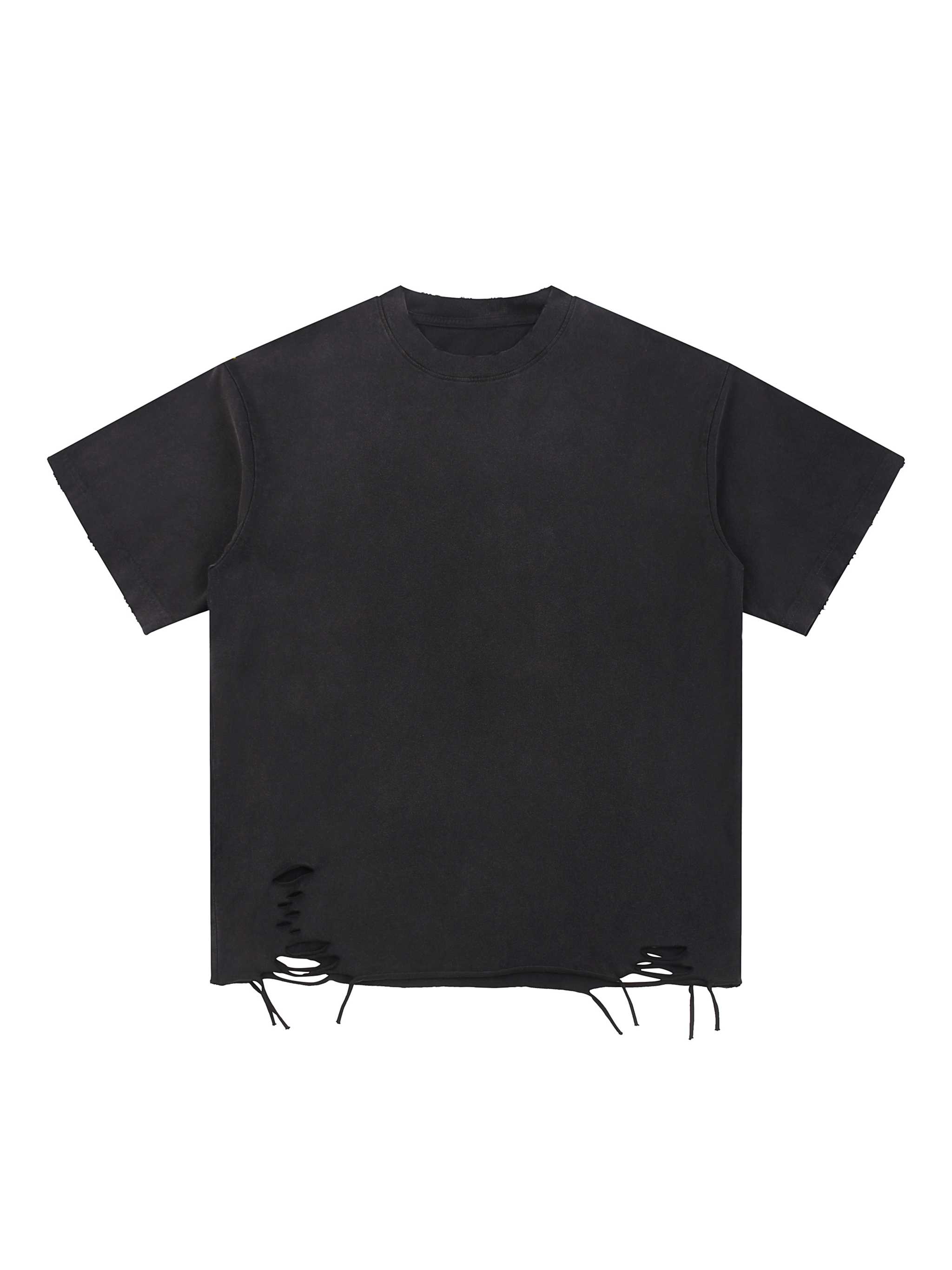 Monkey Washed Dotted Drop Shoulder T-Shirt 250gsm