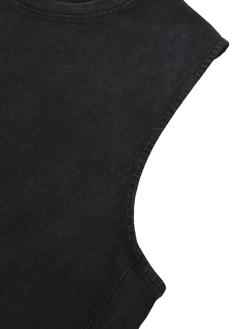 Snow Washed Raw-Hem Tank Top