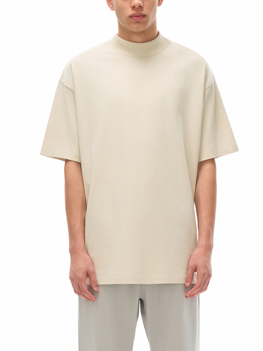 Drop Shoulder Cotton T-Shirt – Custom Basics | Tapstitch-3