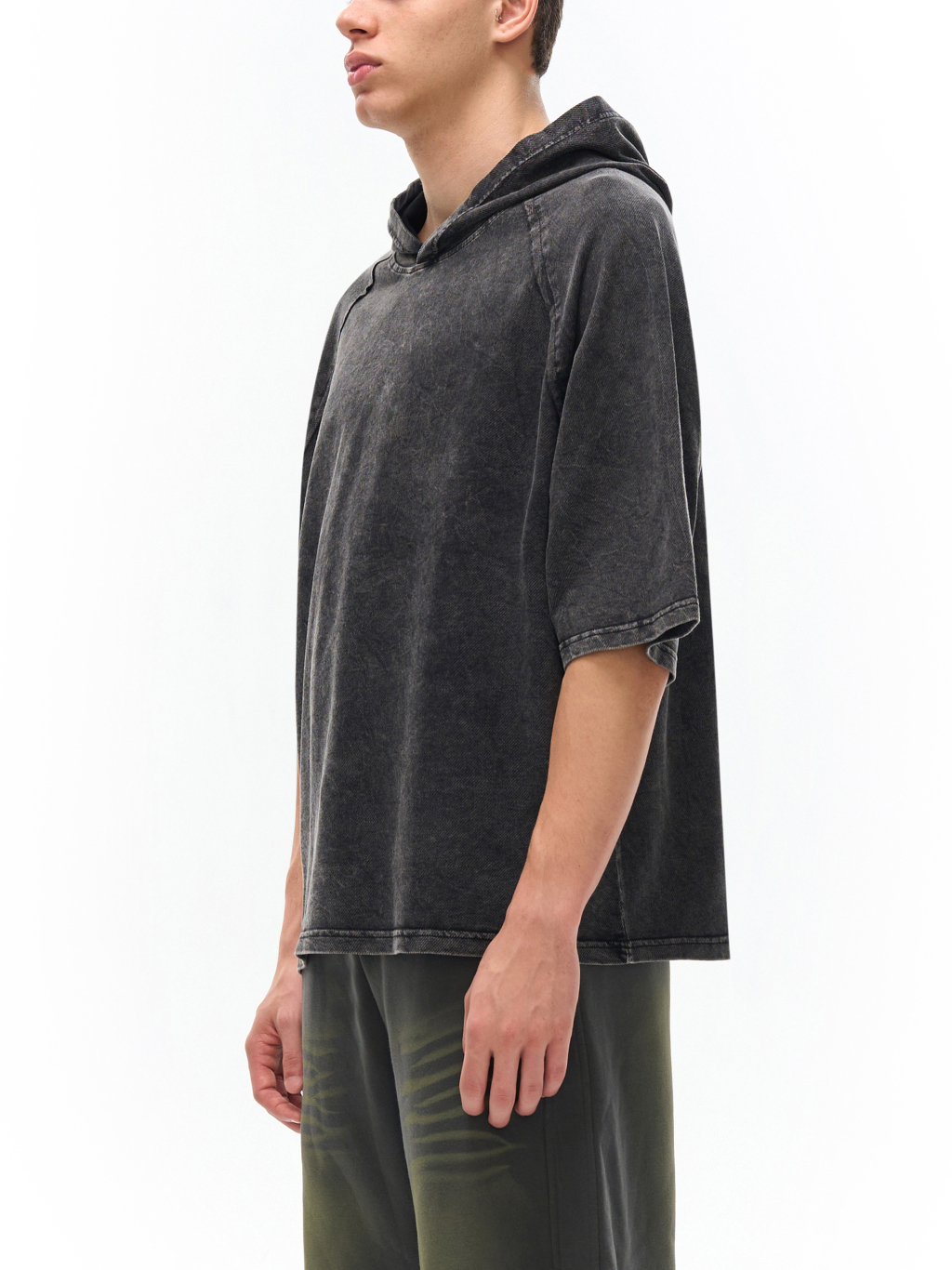 Snow Washed Hooded T-Shirt – Vintage Streetwear | Tapstitch-4