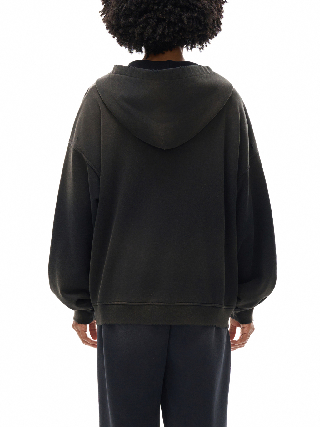 Hand-Frayed Sunfade Zip Hoodie – Vintage Streetwear | Tapstitch-10