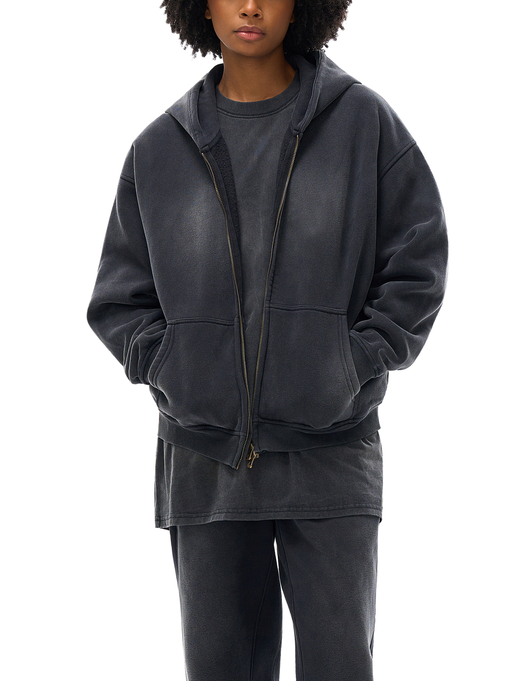 Sunfade Boxy Zip Hoodie – Essential Streetwear | Tapstitch-7