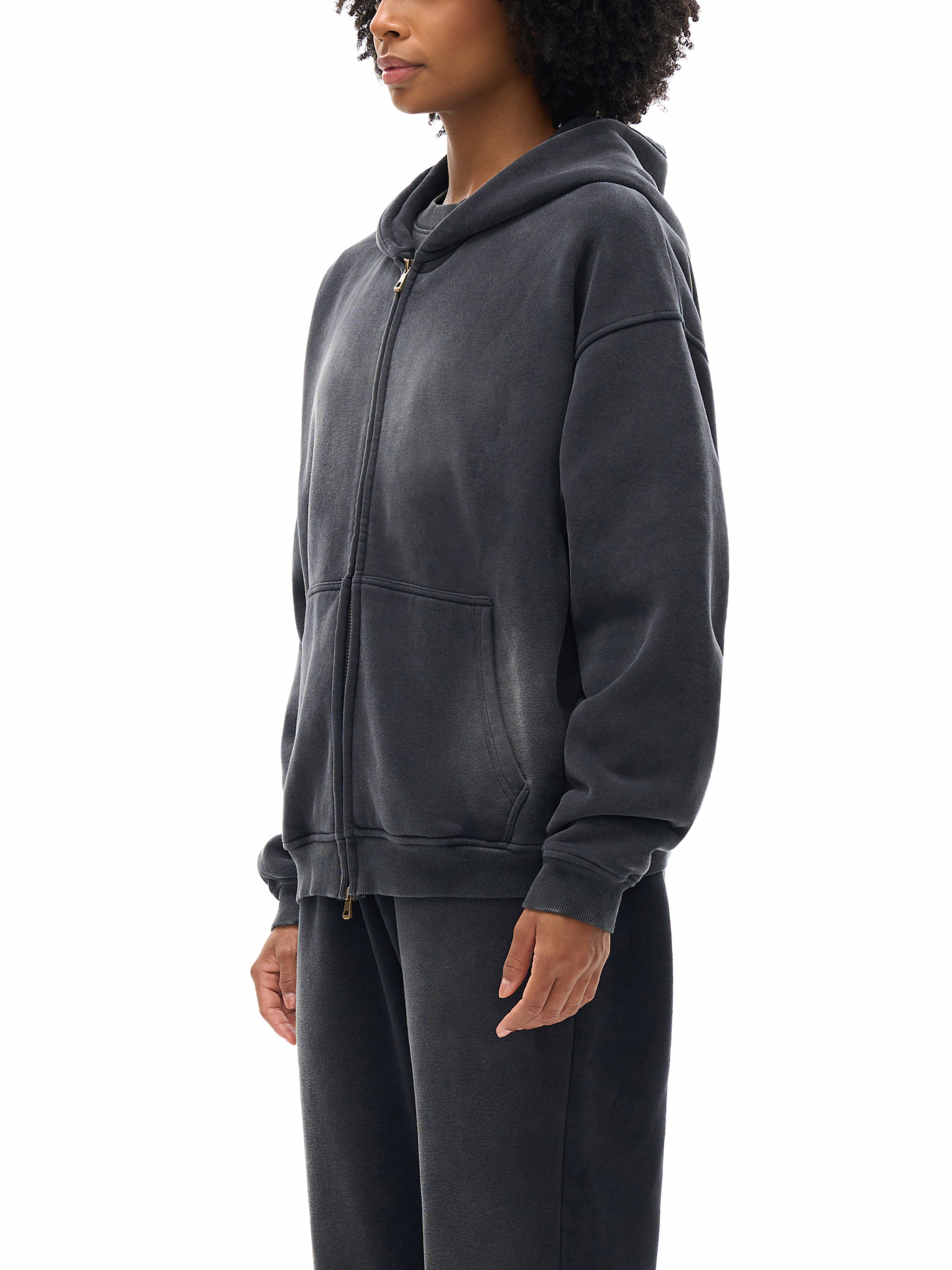 【Sobaq】RT 2Joong Zip-Up HD Sherpa Lined Zipped Hoodie | Denny's