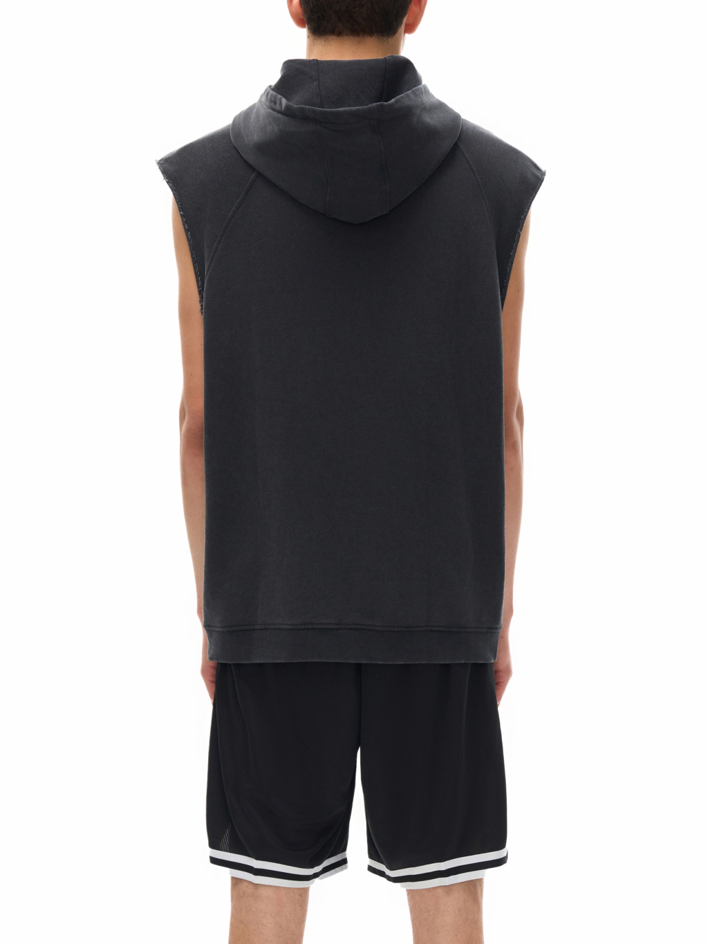 Snow Washed Sleeveless Hoodie – Vintage Streetwear | Tapstitch-5