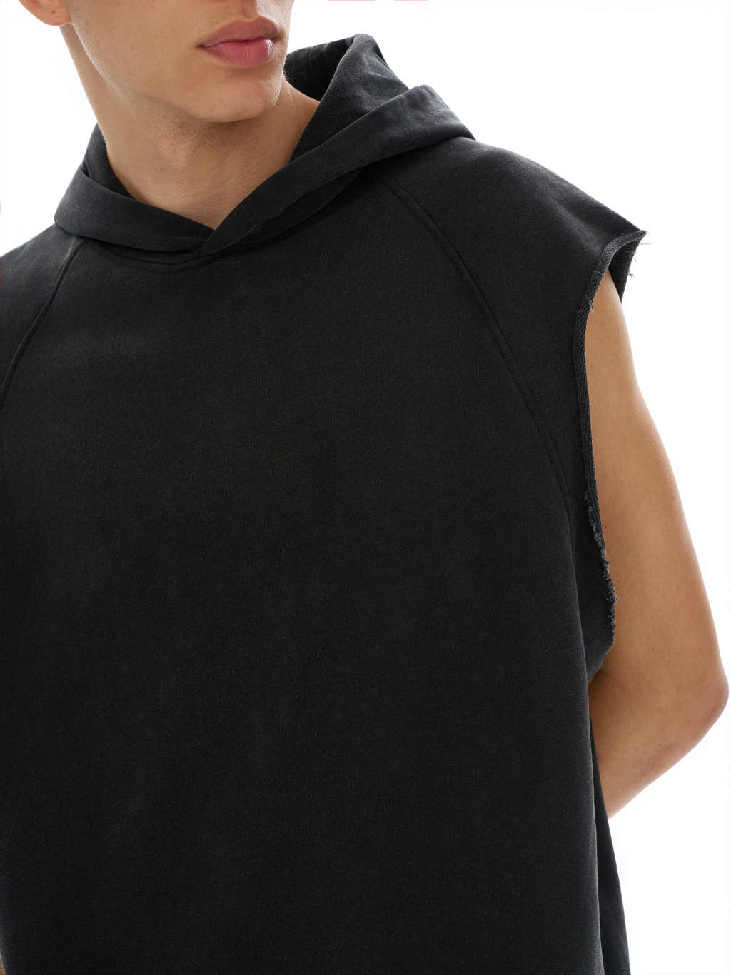 Snow Washed Sleeveless Hoodie – Vintage Streetwear | Tapstitch-7