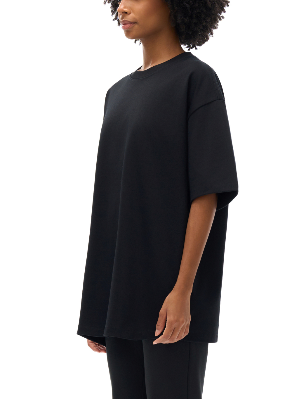 Streetwear Unisex 425g Heavyweight Solid Color Drop-shoulder Loose T Shirt | HugePOD-4