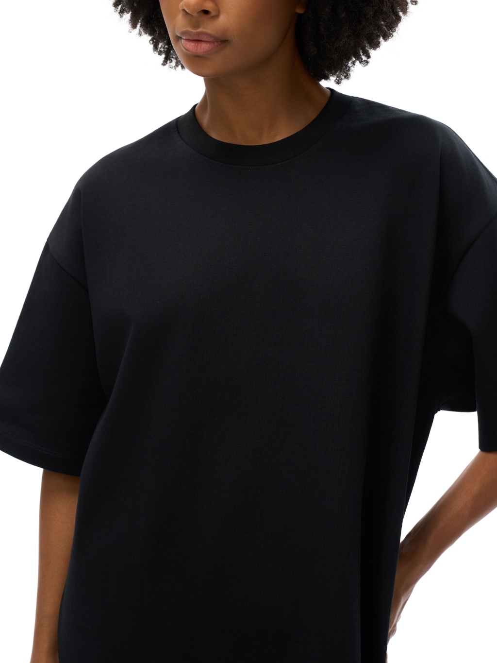Streetwear Unisex 425g Heavyweight Solid Color Drop-shoulder Loose T Shirt | HugePOD-7