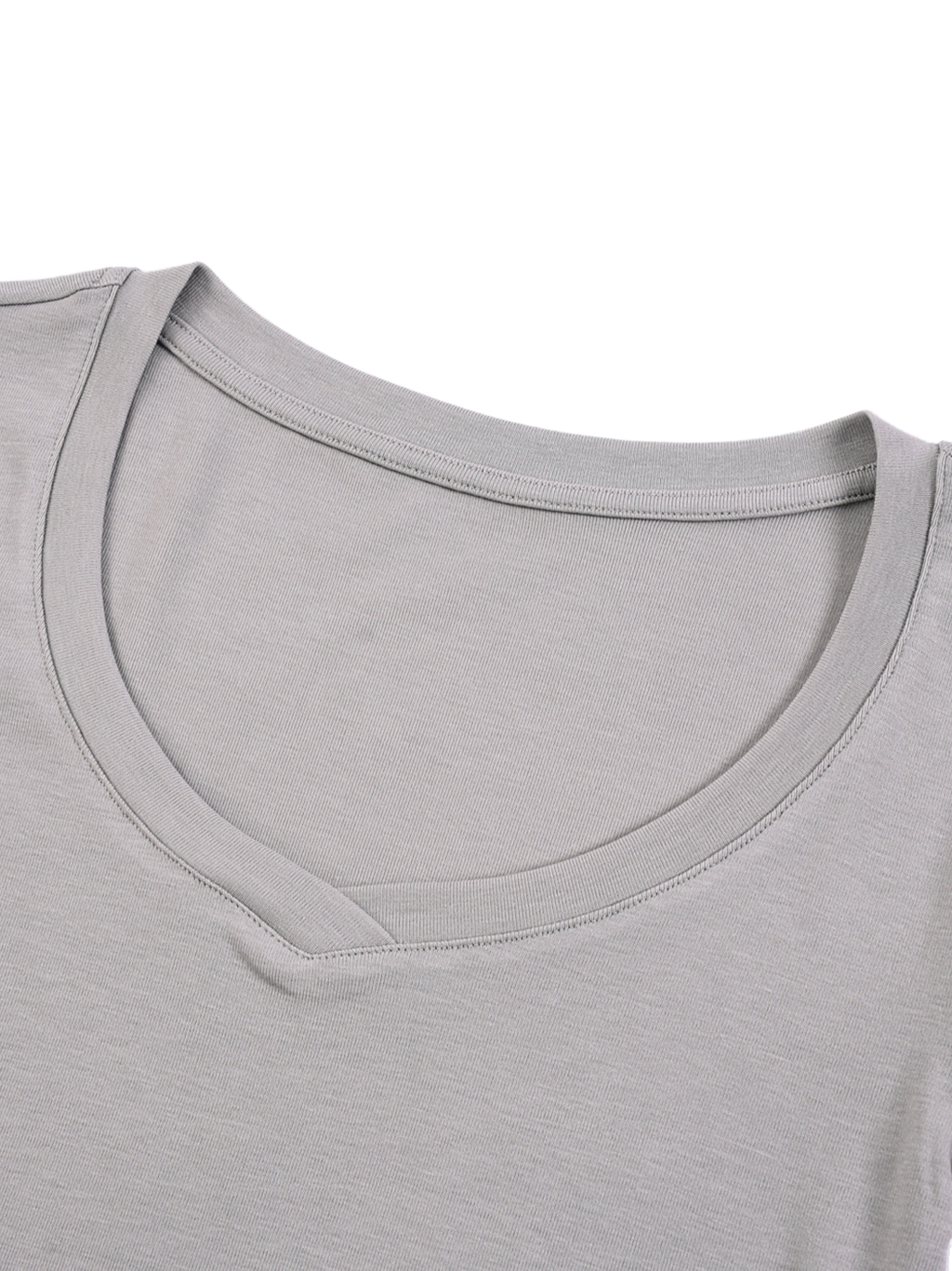 V-Neck Bodycon T-Shirt – Custom Basics | Tapstitch-3