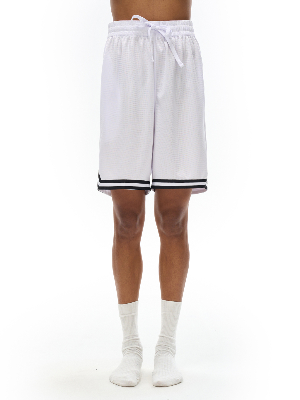 Stripe Trim Basketball Shorts – Custom Basics | Tapstitch-8