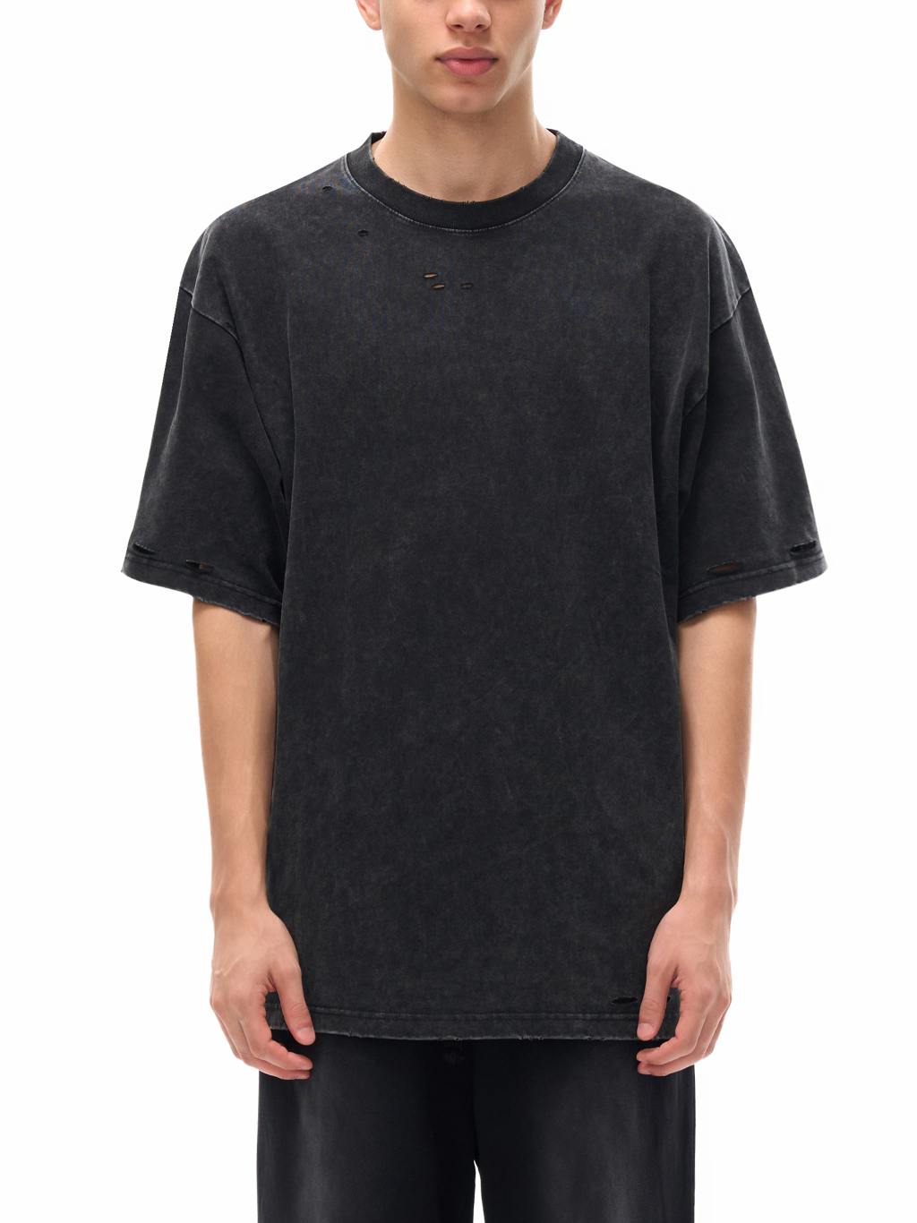 Snow Washed Hand-Frayed T-Shirt – Vintage Streetwear | Tapstitch-3