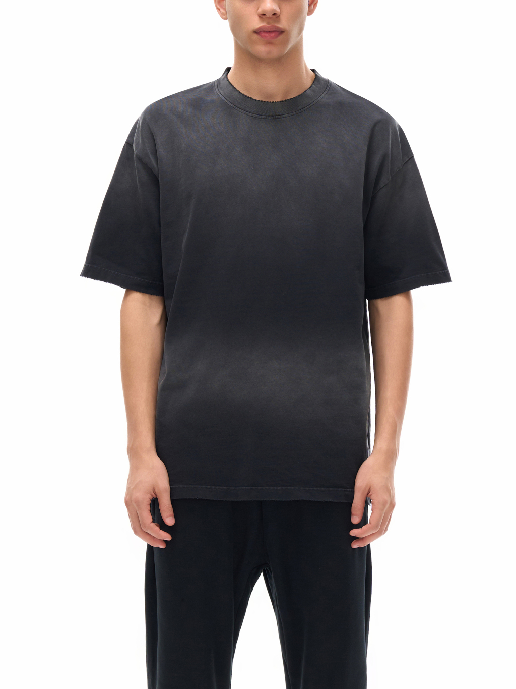 Sunfade Hand-Frayed Drop Shoulder T-Shirt – Vintage Streetwear | Tapstitch-3