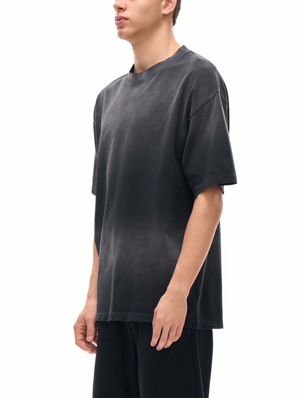 Sunfade Hand-Frayed Drop Shoulder T-Shirt – Vintage Streetwear | Tapstitch-4