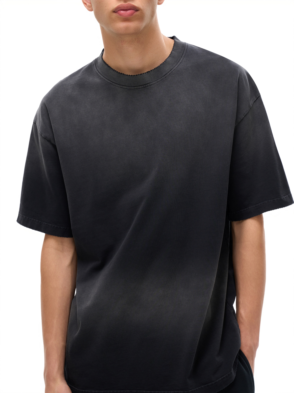 Sunfade Hand-Frayed Drop Shoulder T-Shirt – Vintage Streetwear | Tapstitch-6
