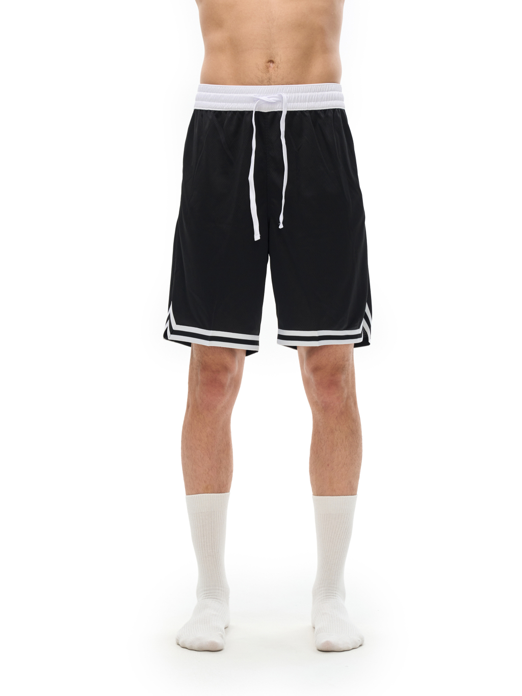 Stripe Trim Basketball Shorts – Custom Basics | Tapstitch-3