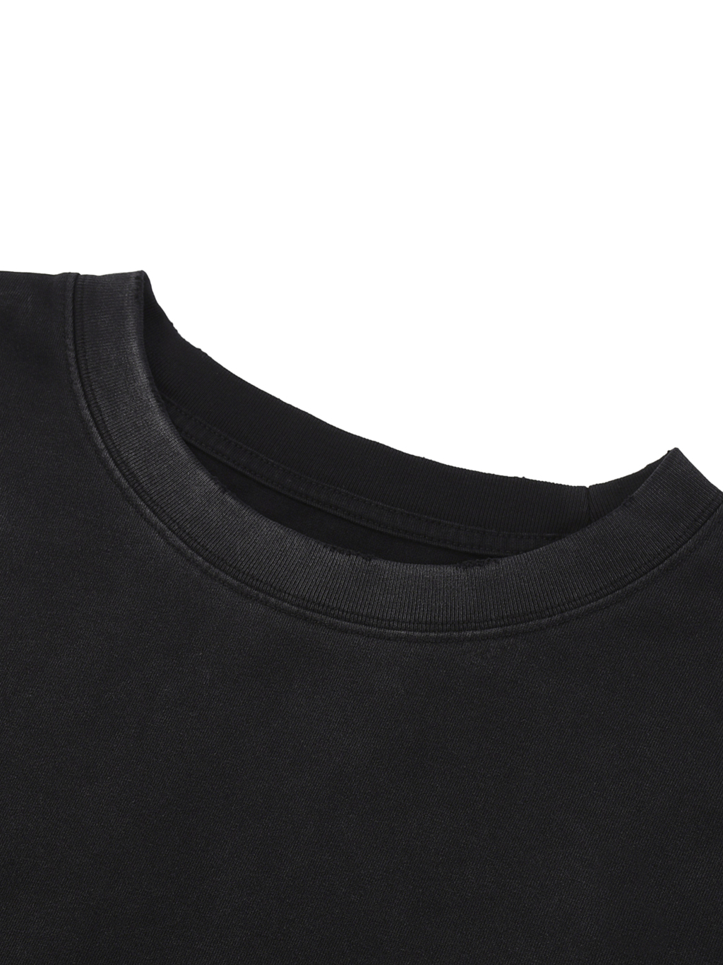 Snow Wash Raw Edge Cotton T-Shirt – Vintage Streetwear | Tapstitch-3