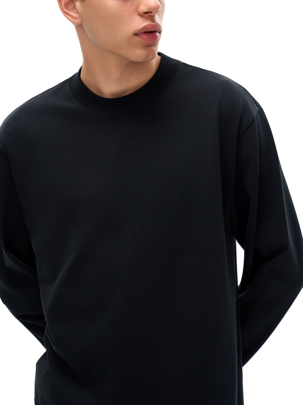 Non-Shrink Mock Neck Sweatshirt – Essential Streetwear | Tapstitch-7