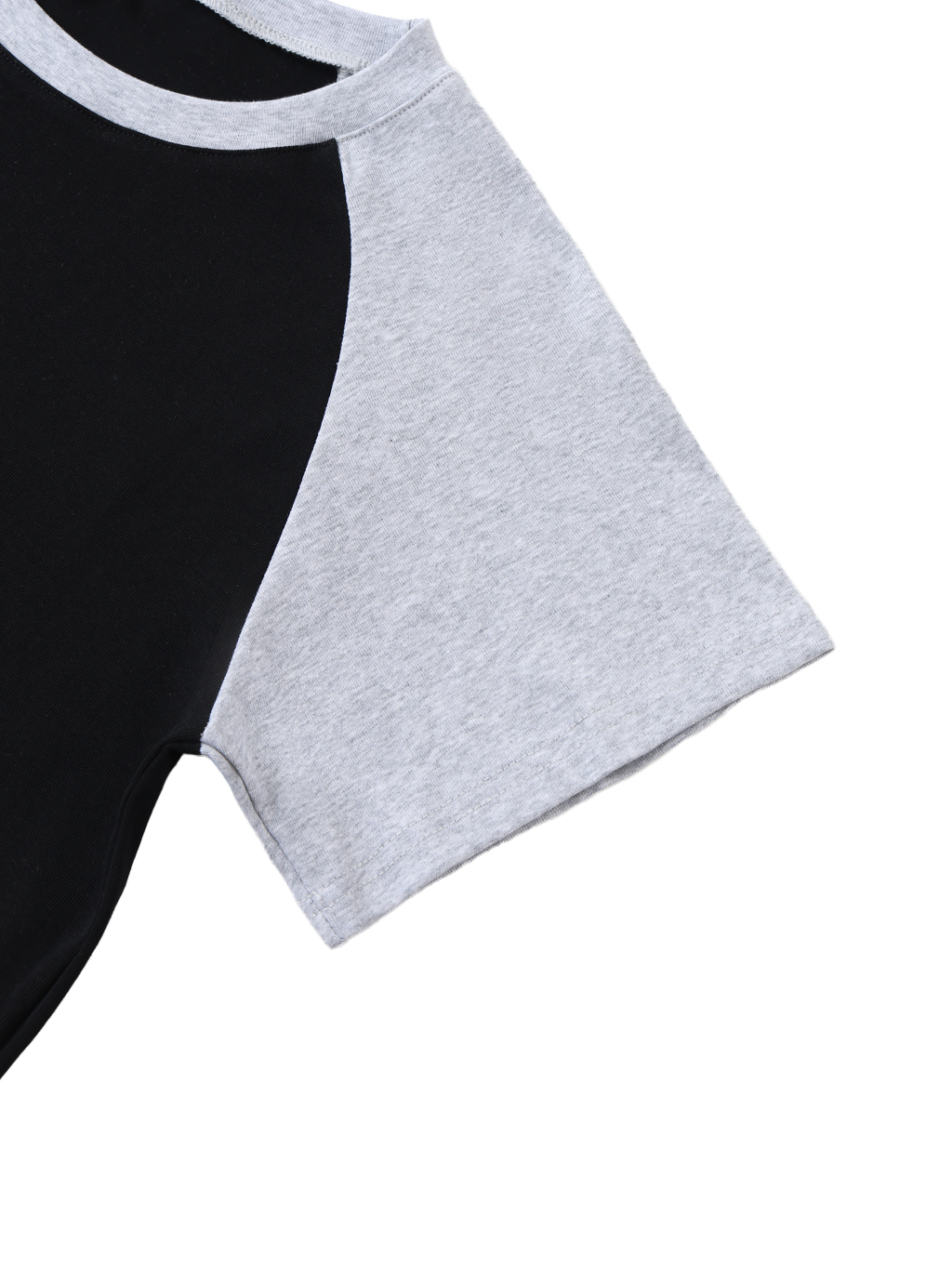 Color-Blocked Raglan Crop Top – Custom Basics | Tapstitch-6