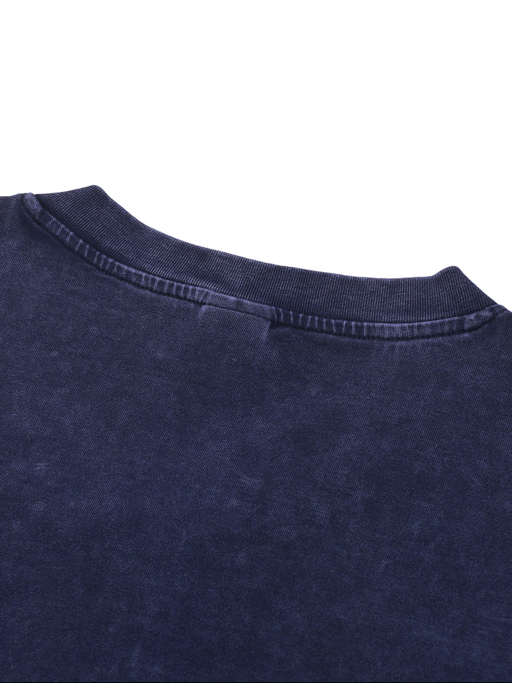 Snow Washed V-Neck Cotton T-Shirt #RT0042 | TAPSTITCH-5