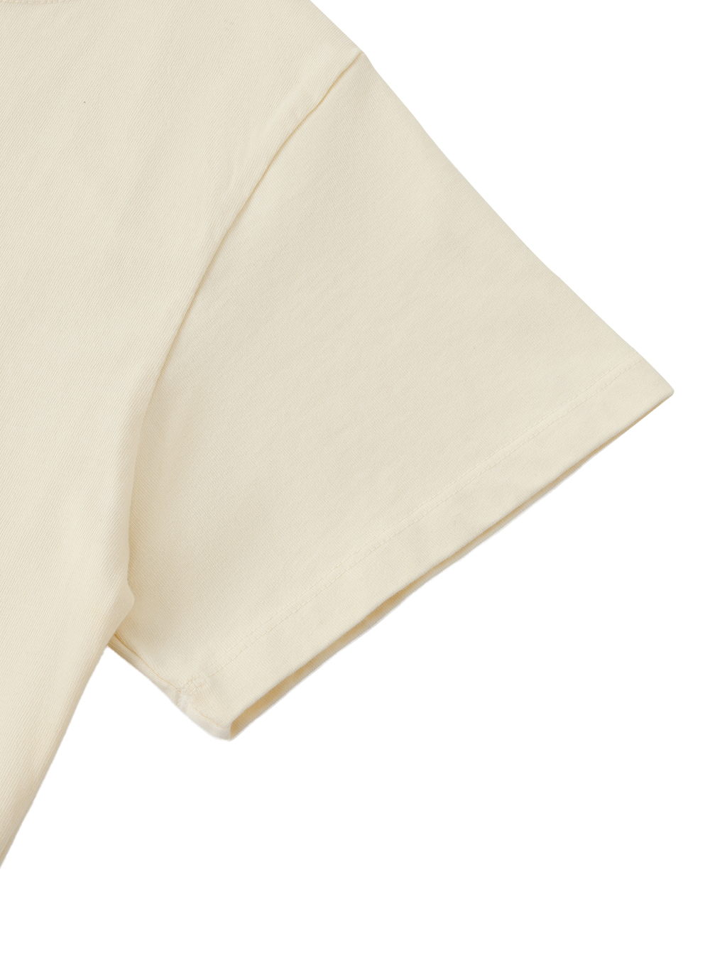 Off-Shoulder Rolled Hem Cotton T-Shirt #AWT002 | TAPSTITCH-4