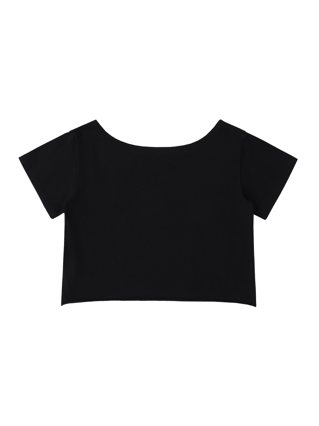 Off-Shoulder Rolled Hem Cotton T-Shirt #AWT002 | TAPSTITCH-2