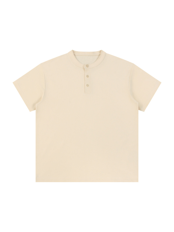 Short Sleeve Henley Shirt #RT0044 | TAPSTITCH