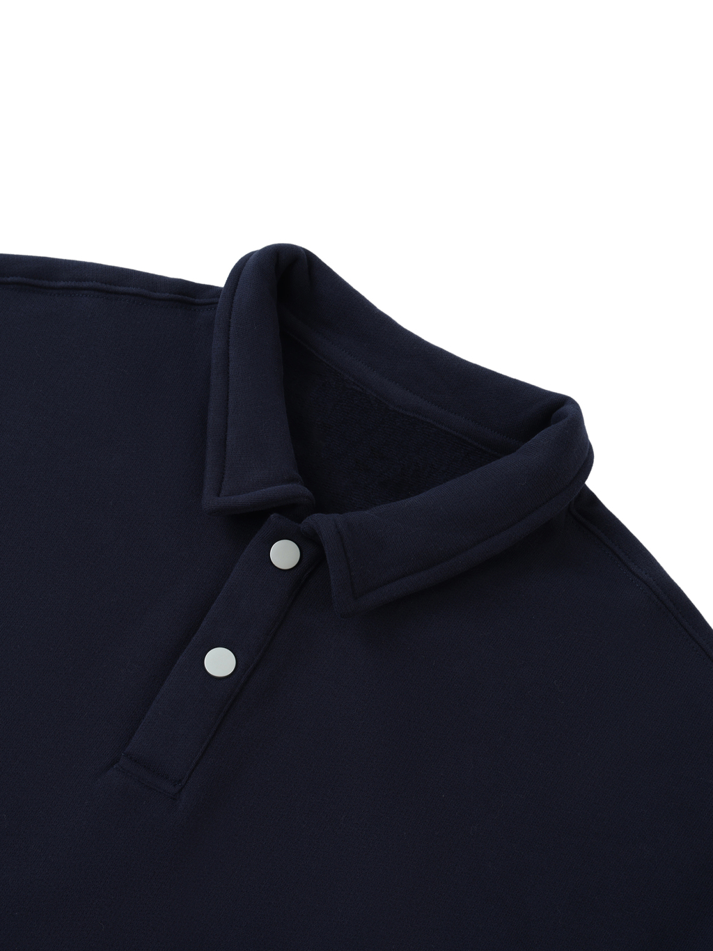 Heavyweight Polo-Collar Sweatshirt #RW0005 | TAPSTITCH-3