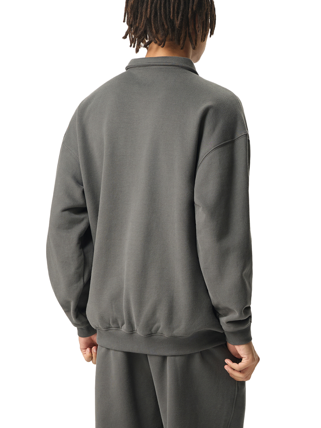 Heavyweight Polo-Collar Sweatshirt #RW0005 | TAPSTITCH-17