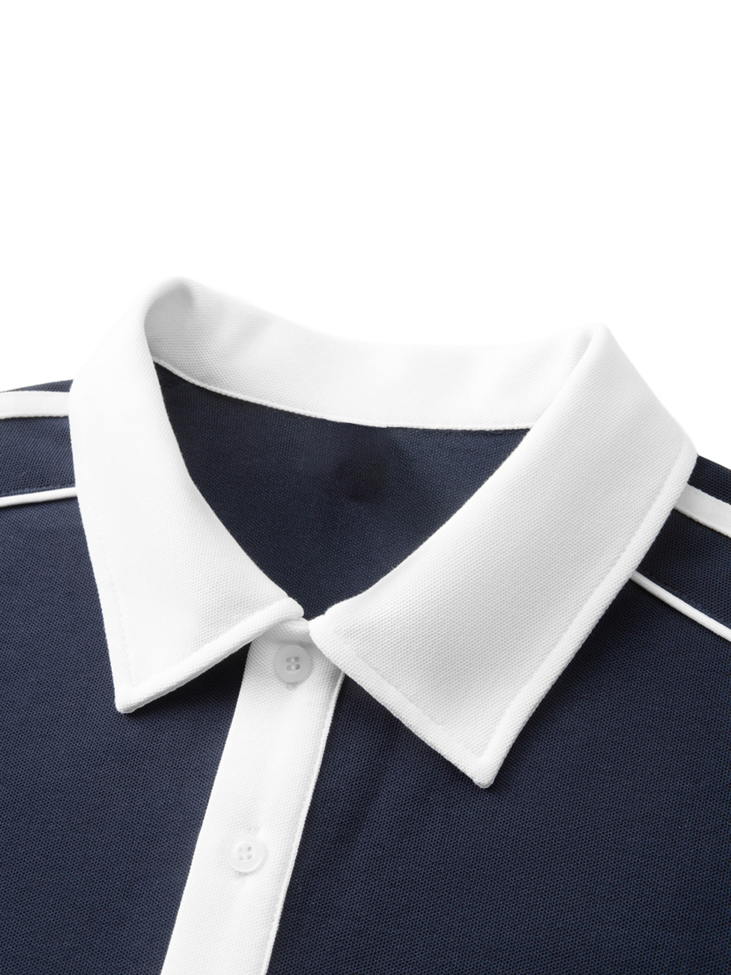 Contrast Collar Short-Sleeve Polo Shirt #PL0004 | TAPSTITCH-3