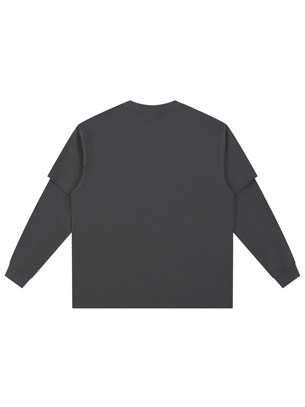 Layered Long Sleeve Oversized Tee #RT0048 | TAPSTITCH-2