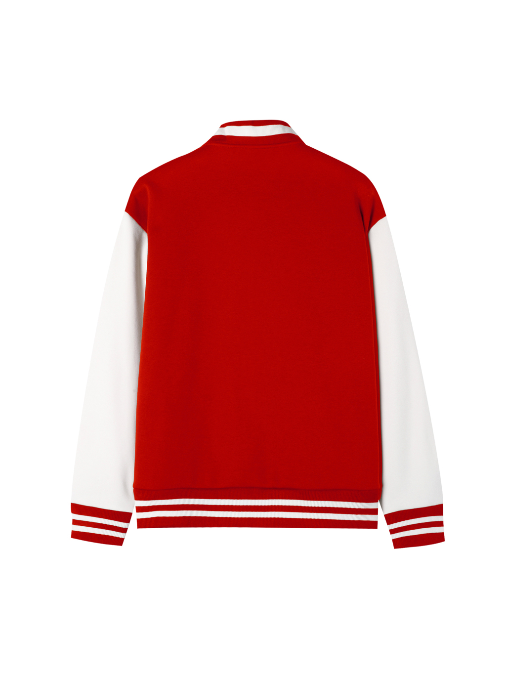 Two-Tone Fleeced Varsity Jacket #RQ0001 | TAPSTITCH-2