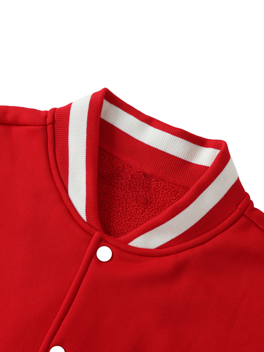 Two-Tone Fleeced Varsity Jacket #RQ0001 | TAPSTITCH-3