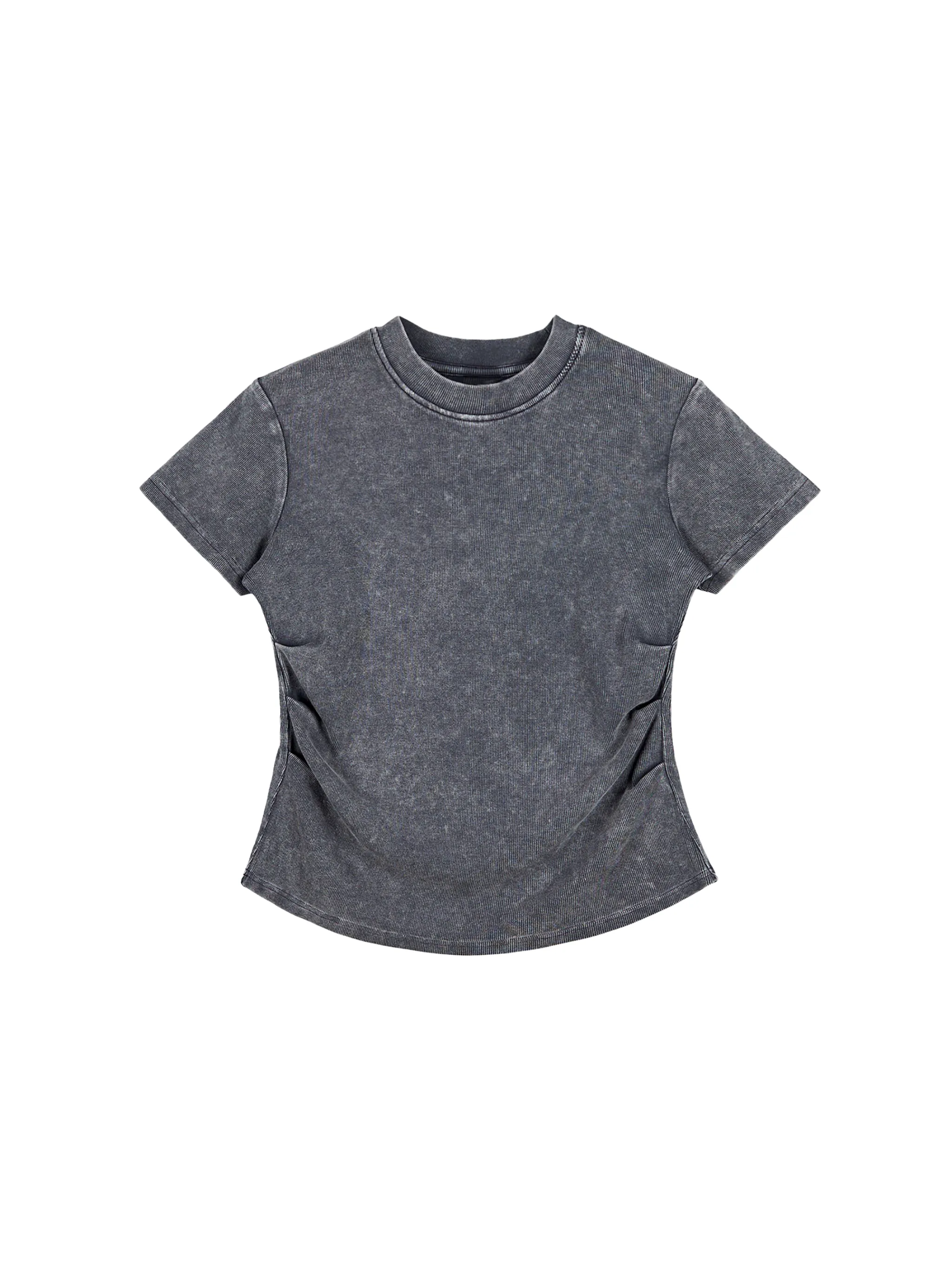 Vintage Washed Bodycon Cotton T-Shirt - Main Image