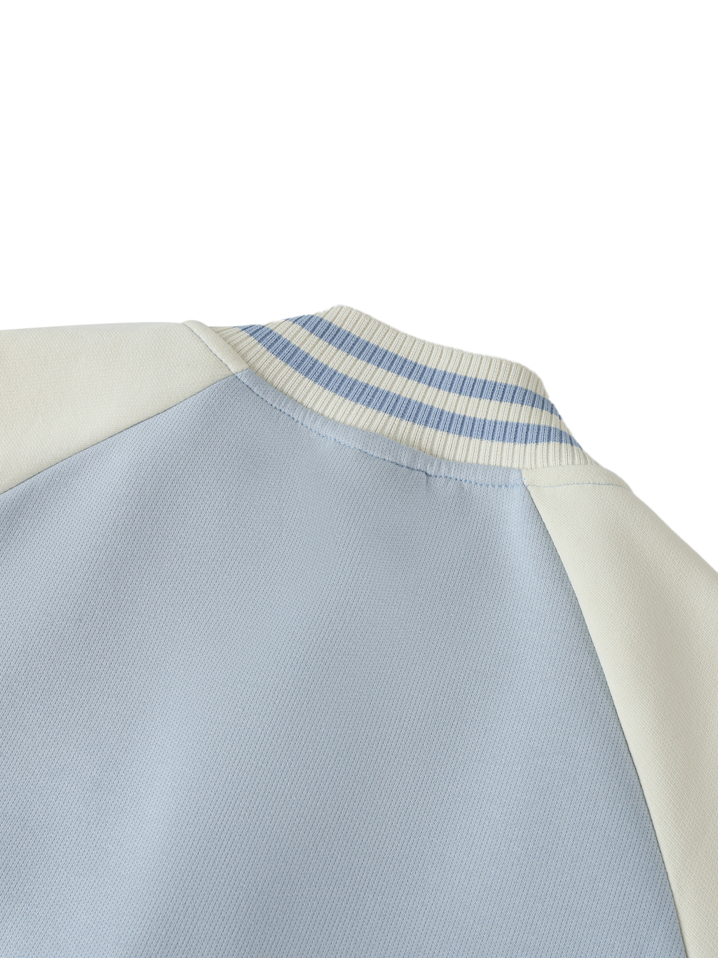 Two Tone Raglan Sleeve Varsity Jacket #RQ0006 | TAPSTITCH-6